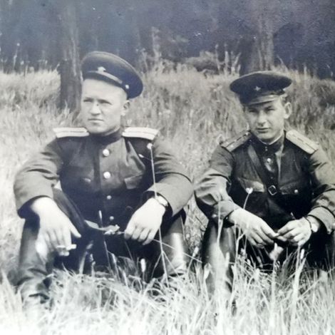 А. Виноградов (справа), Дрезден, 1951 г.&nbsp;